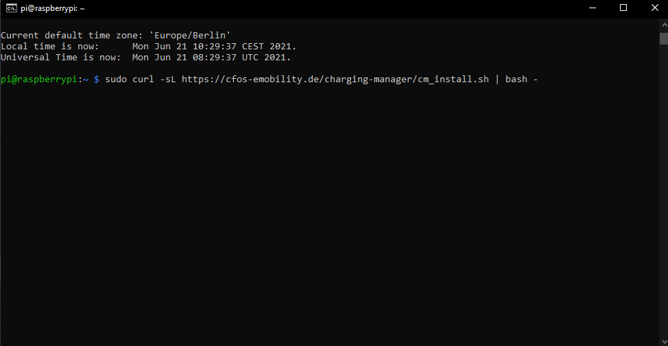 cFos Charging Manager + Raspberry Pi - #15